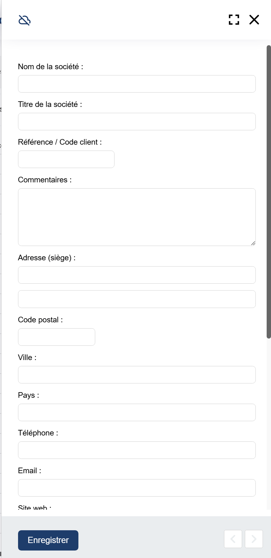 Créer une organisation