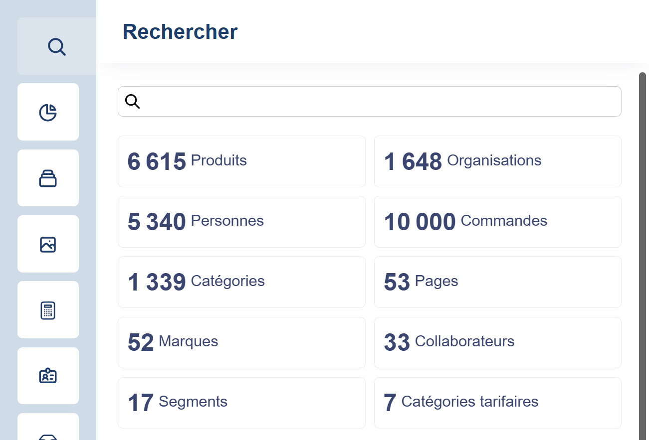 Recherche à Facettes