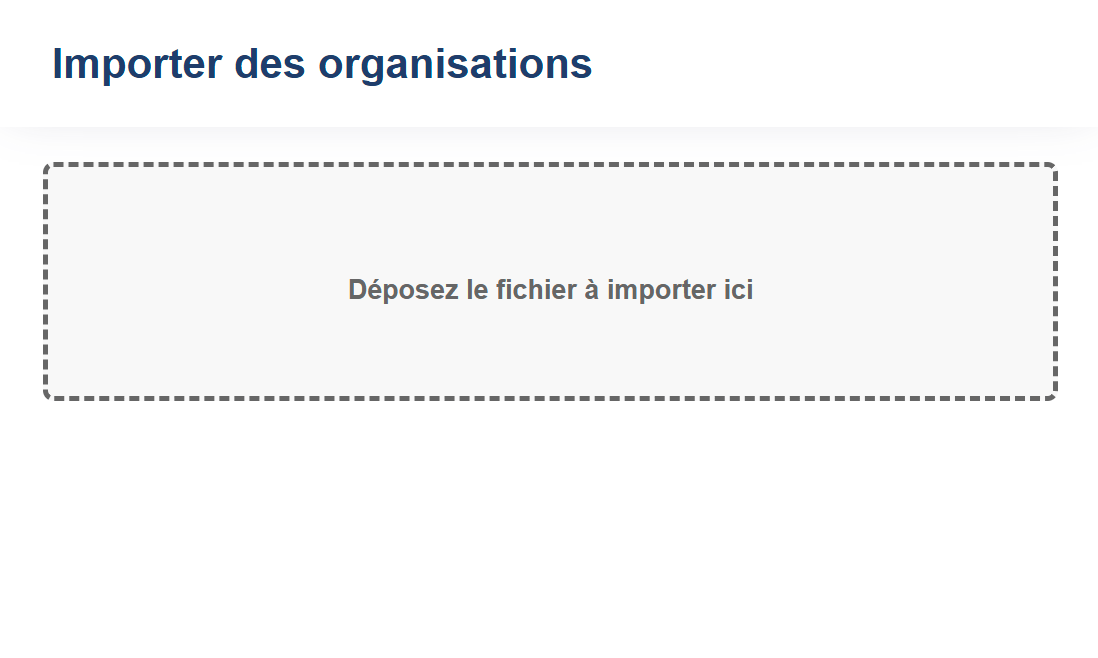 Importation / Sélection du Fichier