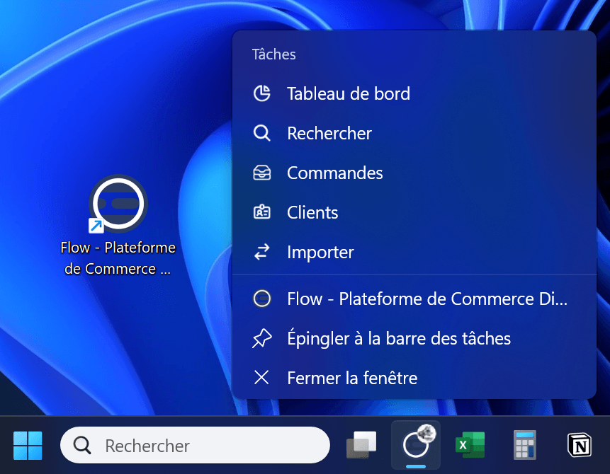 Raccourcis