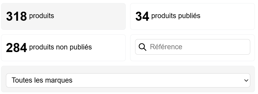 Filtre Liste Marques