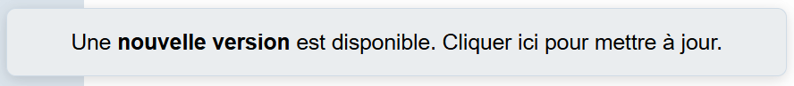 Nouvelle version disponible